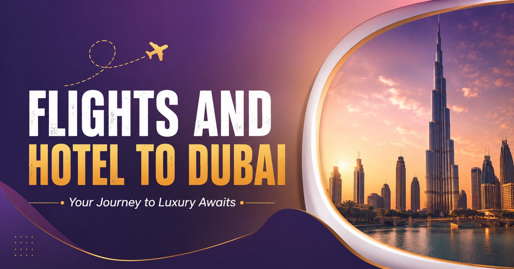 Your Dubai Journey Starts Here: Hassle-Free Flight and hotel to Dubai for First-Time Visitors - Image 1