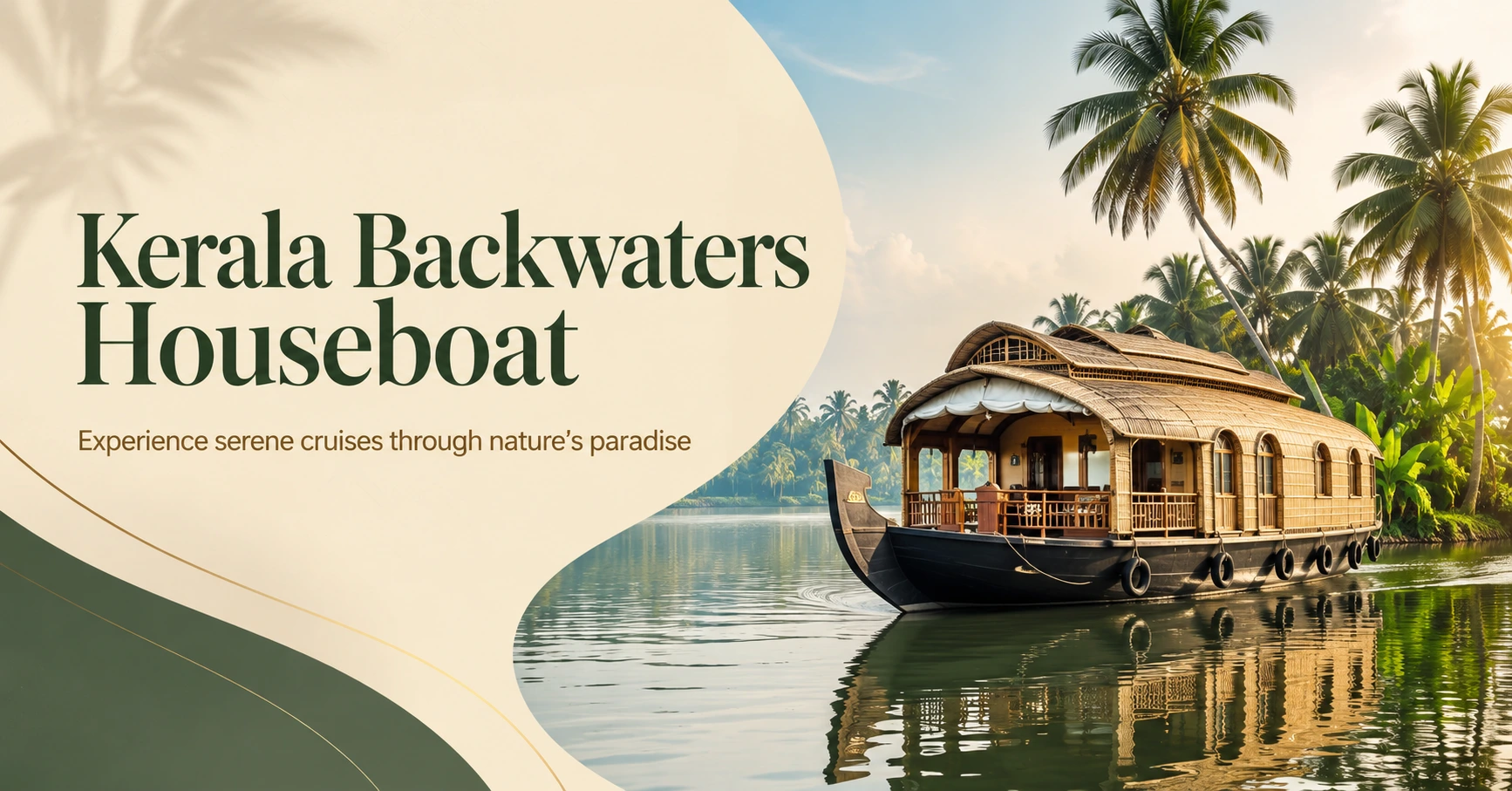 Kerala Backwaters Houseboat – Cruise Through Kerala's Scenic Waterways - Image 1