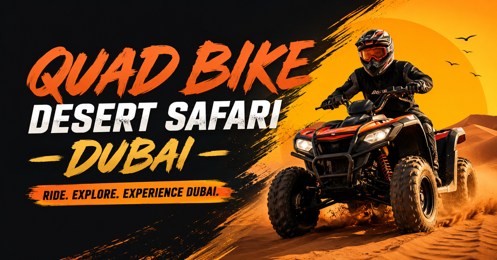Grip the Throttle, Carve the Dunes: Your Solo Quad bike Desert Safari Dubai Awaits - Image 1